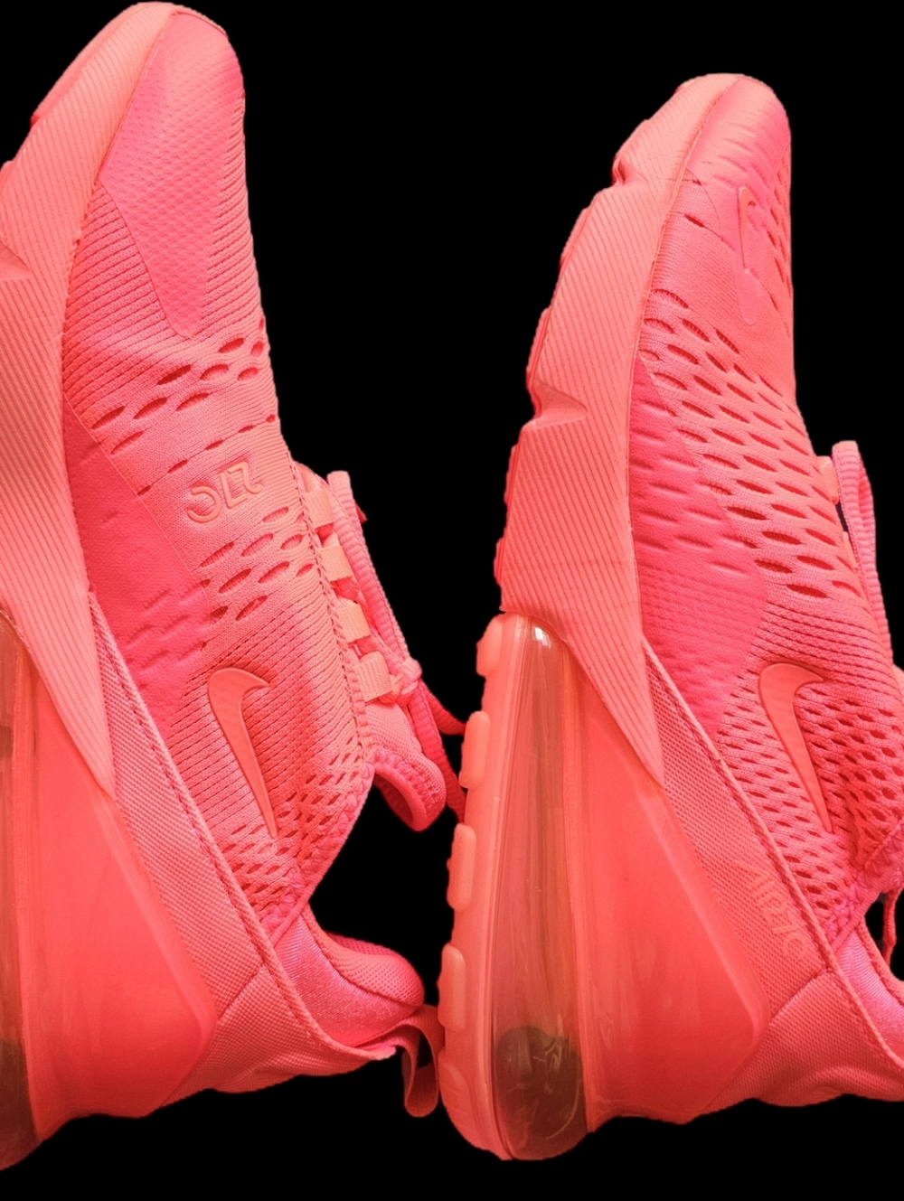 Nike Air Max 270 Neon Pink Sneaker Shoe Sz 8 - Picture 7 of 11